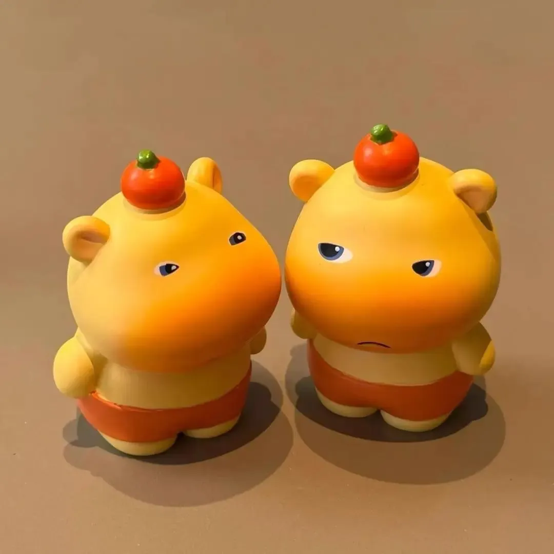 Cute Capybara Blind Box Figures – Collectible Chill Animal Figurines, Kawaii Desk Decor & Car Dashboard Ornament for Capybara Lovers